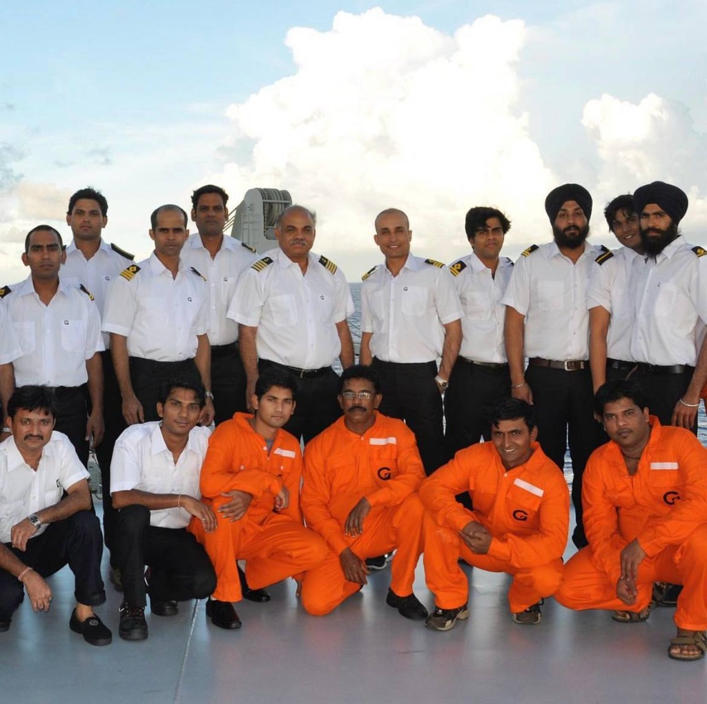 Marine vessel officers and crew